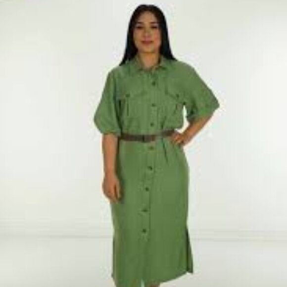 Cargo Dress with Belt - Picture 2 of 4